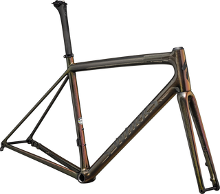Specialized S-Works Aethos Frameset - FACT 12r Carbon - Gloss Carbon + Magenta-Gold Edge Fade + All Over Gold Pearl 25% / Satin Metallic Obsidian