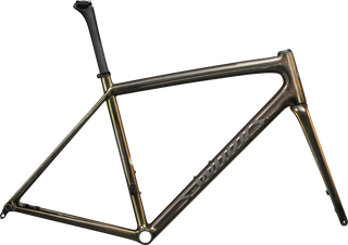 Specialized S-Works Aethos Frameset - FACT 12r Carbon - Gloss Carbon + Magenta-Gold Edge Fade + All Over Gold Pearl 25% / Satin Metallic Obsidian