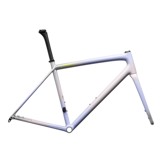 Specialized S-Works Aethos Frameset - FACT 12r Carbon - Satin Clay - Powder Indigo - Silver Dust - Radial Fade + Lapis Edge Fade / Hyper + 100% Lapis