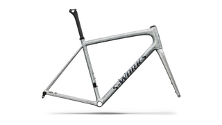 Specialized S-Works Aethos 2 Frameset - FACT 12r Carbon - Gloss Silver Blurred Impasto / Black Pearl