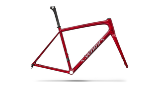 Specialized S-Works Aethos 2 Frameset - FACT 12r Carbon - Sandstone Metallic Base / Red Tint