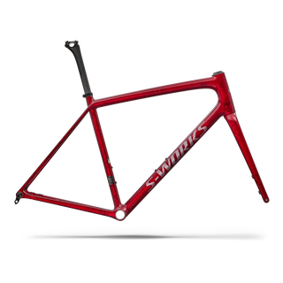 Specialized S-Works Aethos 2 Frameset - FACT 12r Carbon - Sandstone Metallic Base / Red Tint