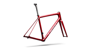 Specialized S-Works Aethos 2 Frameset - FACT 12r Carbon - Sandstone Metallic Base / Red Tint