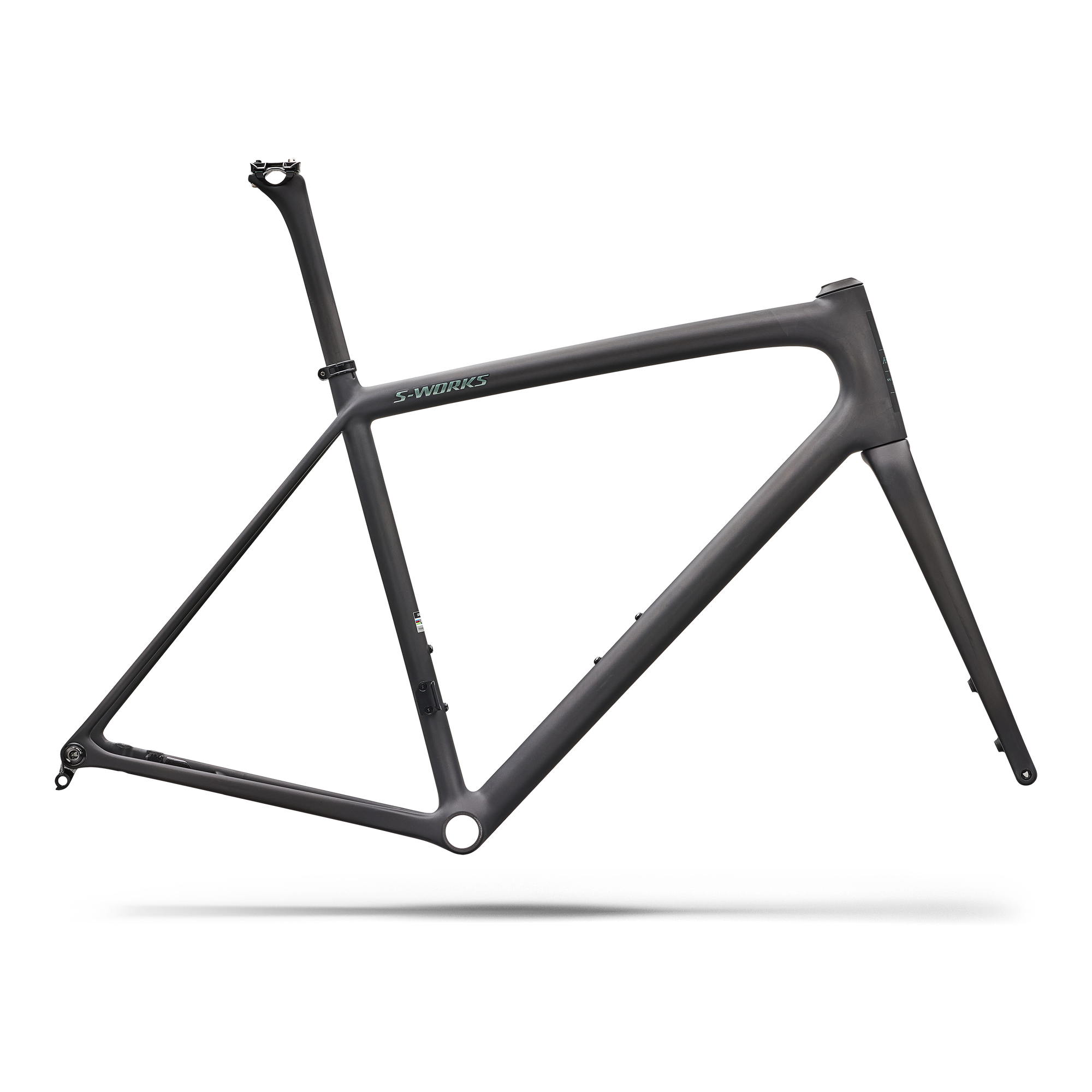 Specialized S-Works Aethos 2 Frameset - FACT 12r Carbon - Rtp Raw Carbon / Premium Fjord Metallic