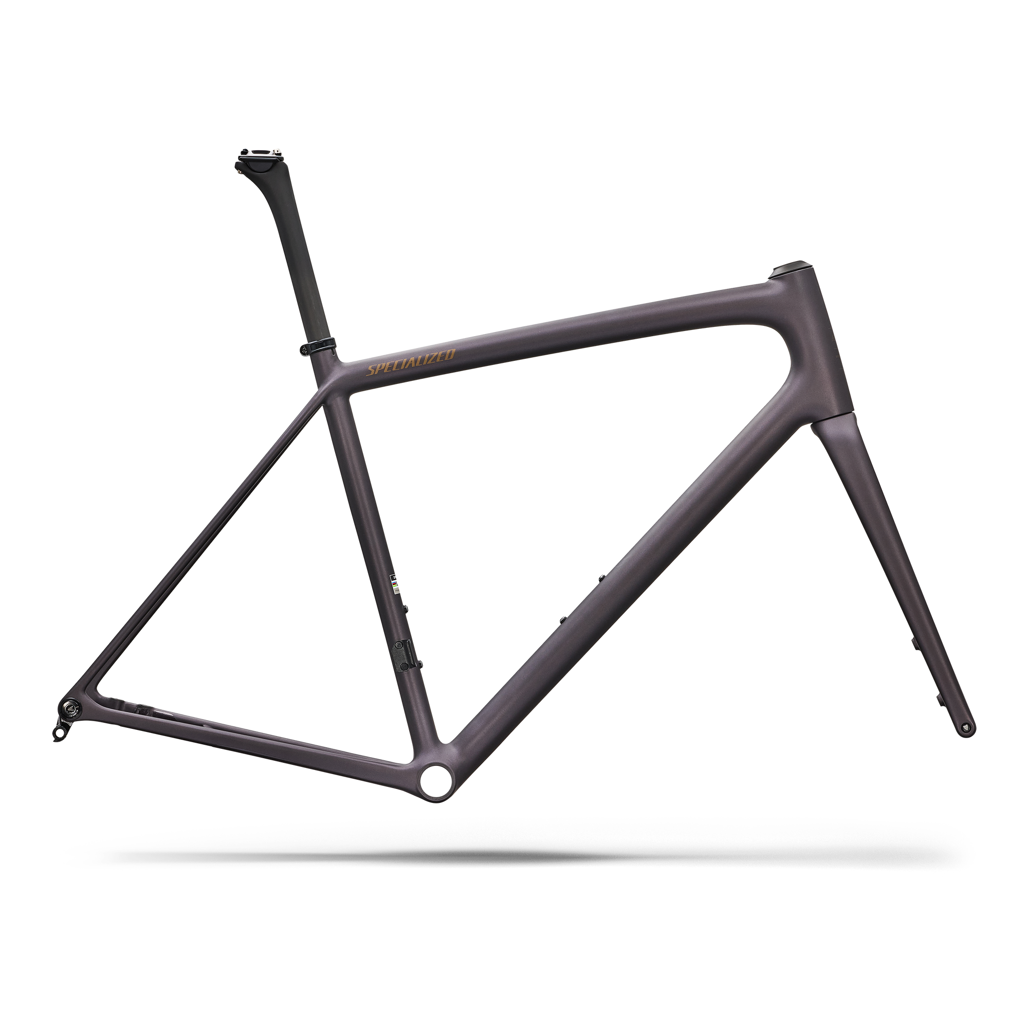 Specialized Aethos 2 Frameset - FACT 10r Carbon - Satin Nebula Metallic / Burnt Gold Metallic