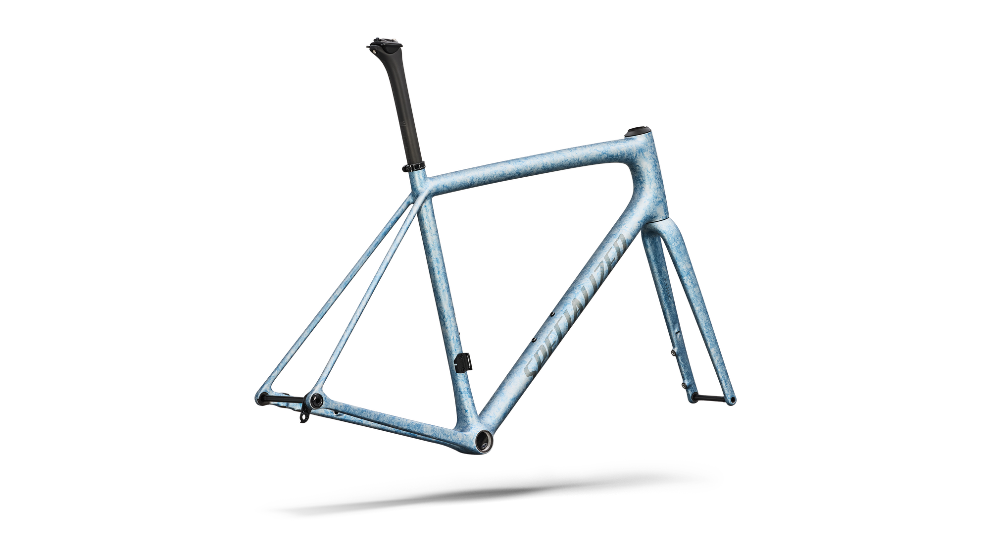 Specialized Aethos 2 Frameset - FACT 10r Carbon - Satin Silver Dust / Glacial Metallic Blurred Impasto / Charcoal Tint