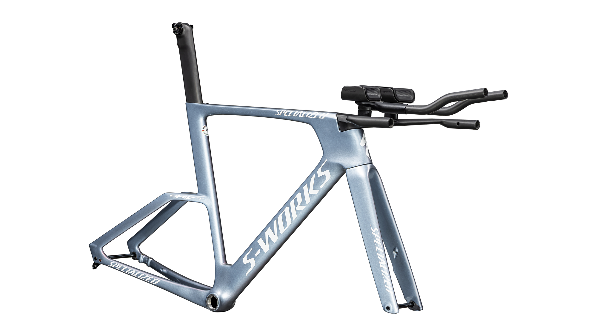 Specialized S-Works Shiv TT Disc Module - FACT 11r Carbon - Gloss Glacial Metallic / Red To Gold Pearl Edge Fade / Metallic White Silver
