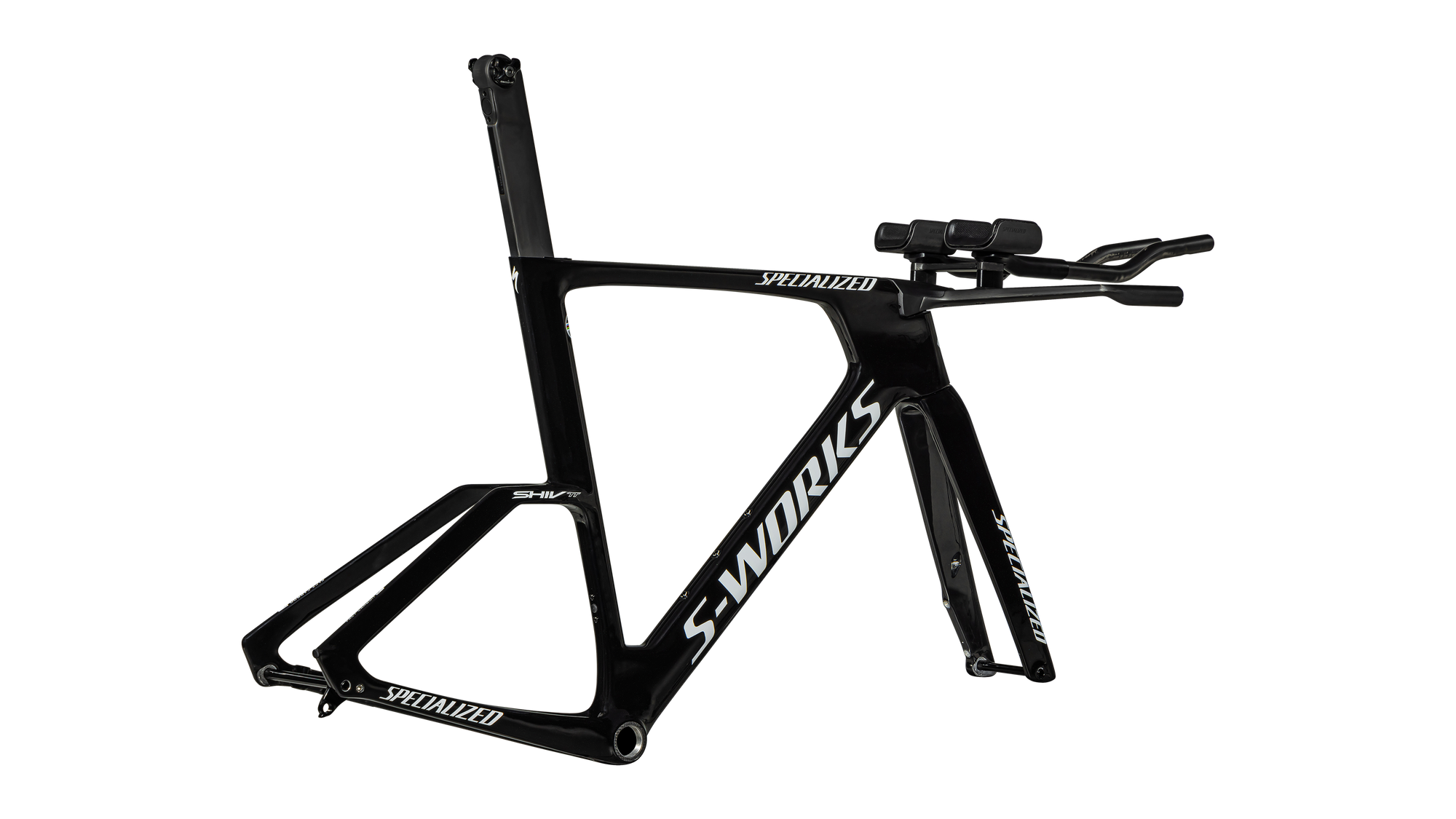 Specialized S-Works Shiv TT Disc Module - FACT 11r Carbon - Gloss Tarmac Black / Metallic White Silver