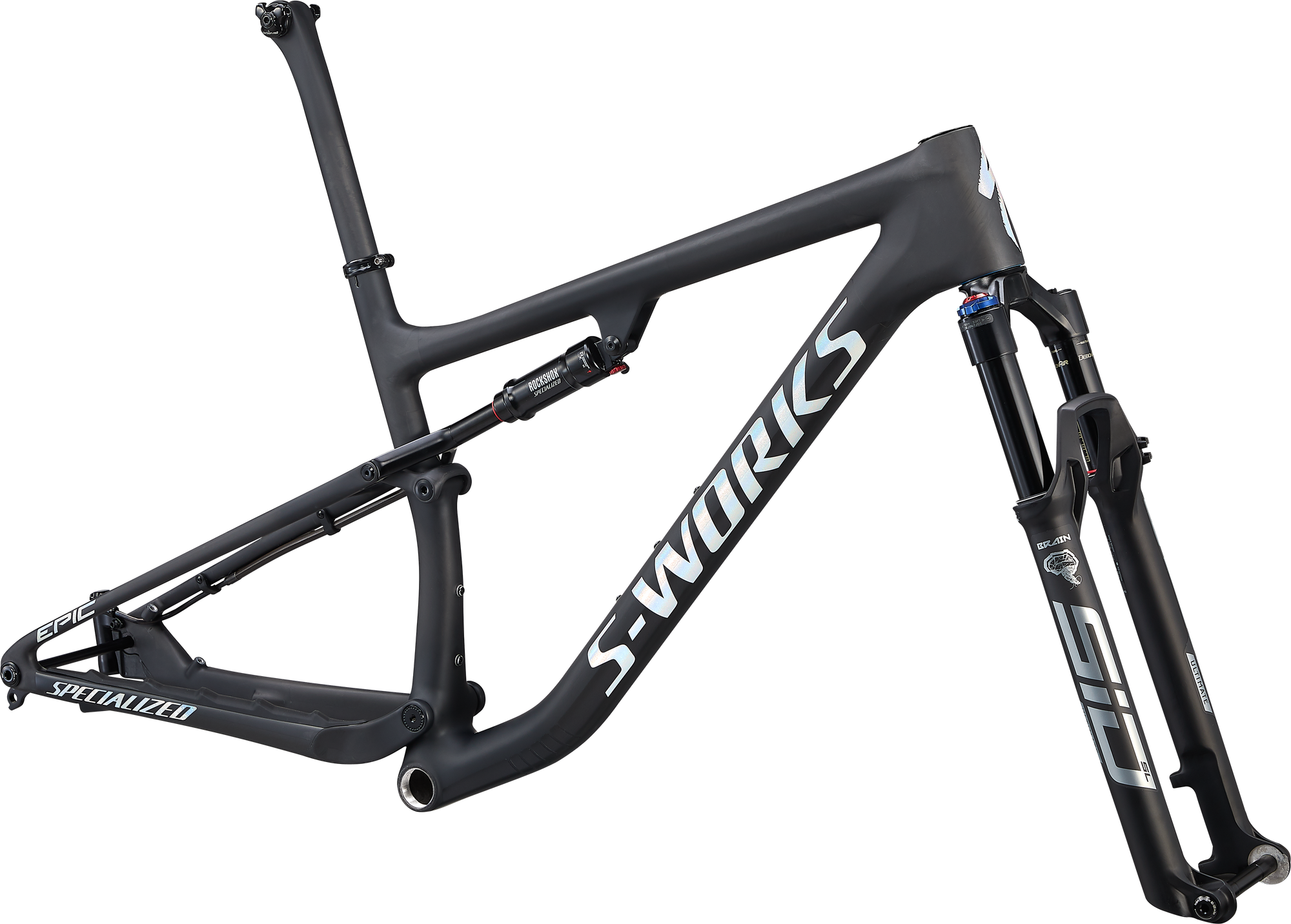 Specialized S-Works Epic Frameset - Satin Carbon/Gloss White Spectraflair