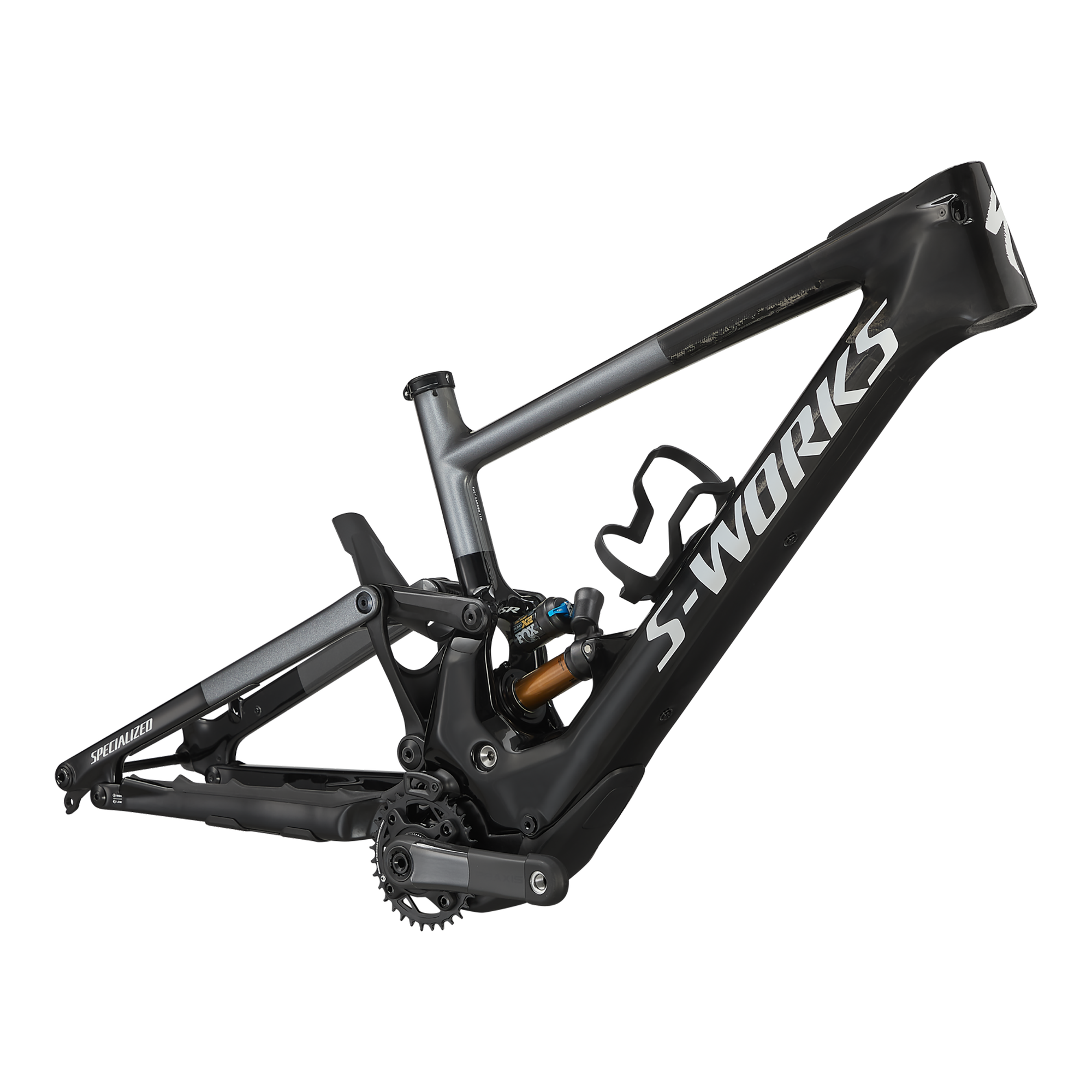 Specialized S-Works Turbo Kenevo SL Frameset - Gloss Carbon / Black /Satin Brushed Dream Silver / White