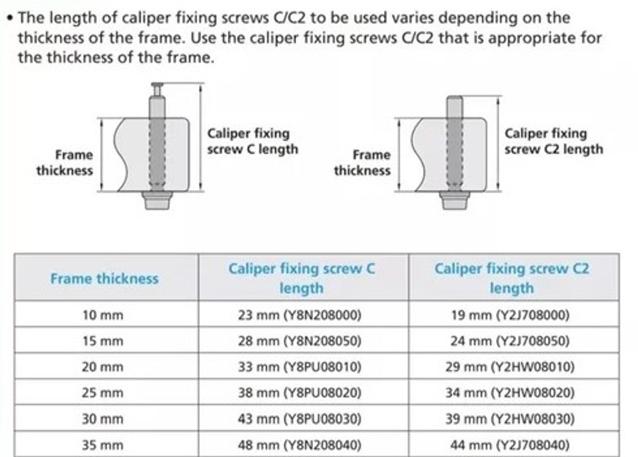 Shimano Ultegra BR-R8170 Caliper Fixing Bolt C2 Rear 35mm