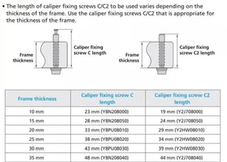 Shimano Ultegra BR-R8170 Caliper Fixing Bolt C2 Rear 35mm