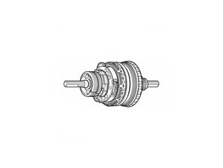 Shimano Nexus SG-C6000 Internal Hub Assembly - 184mm Axle