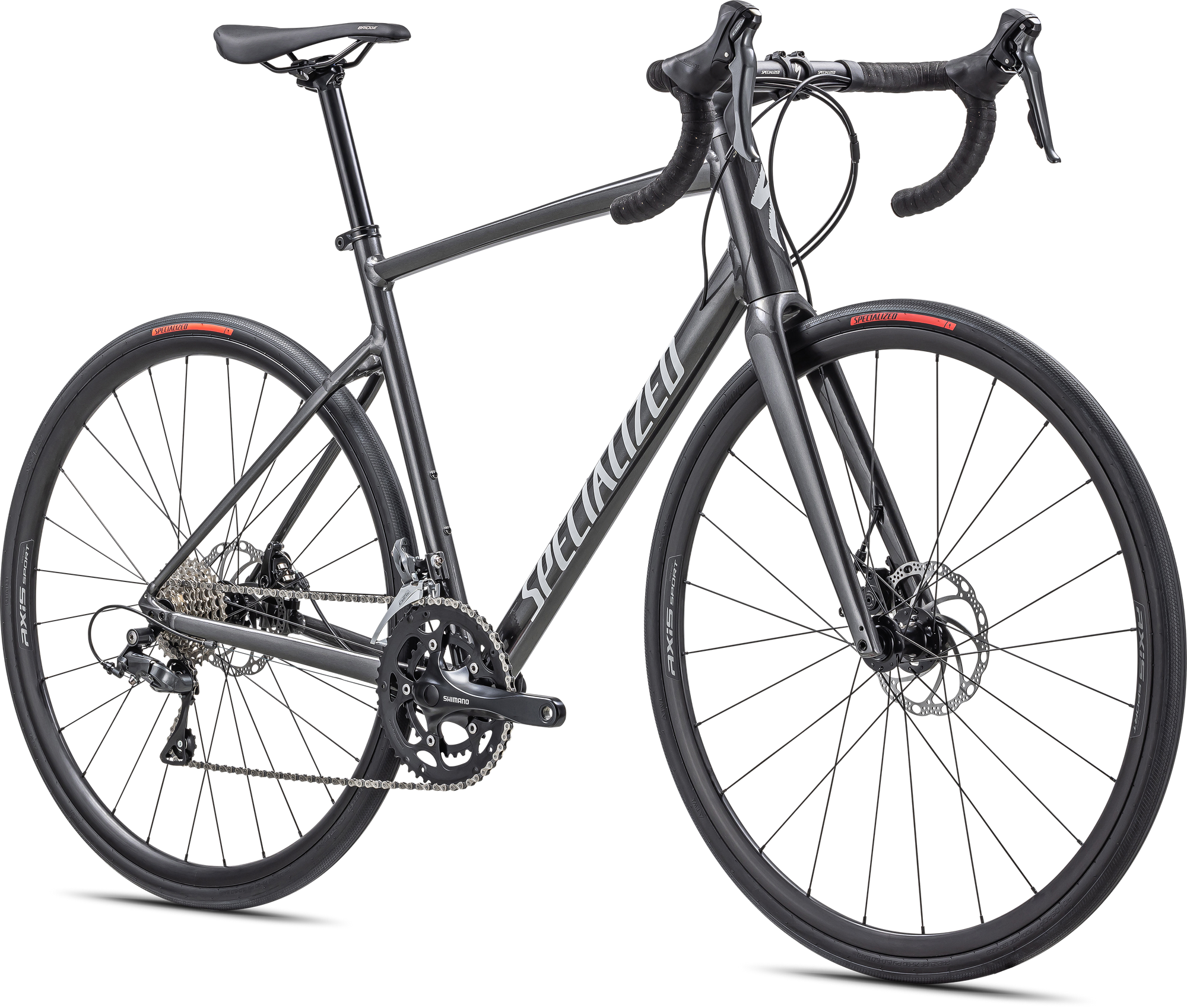 Specialized Allez - Shimano Claris - Gloss Smoke / White / Silver Dust