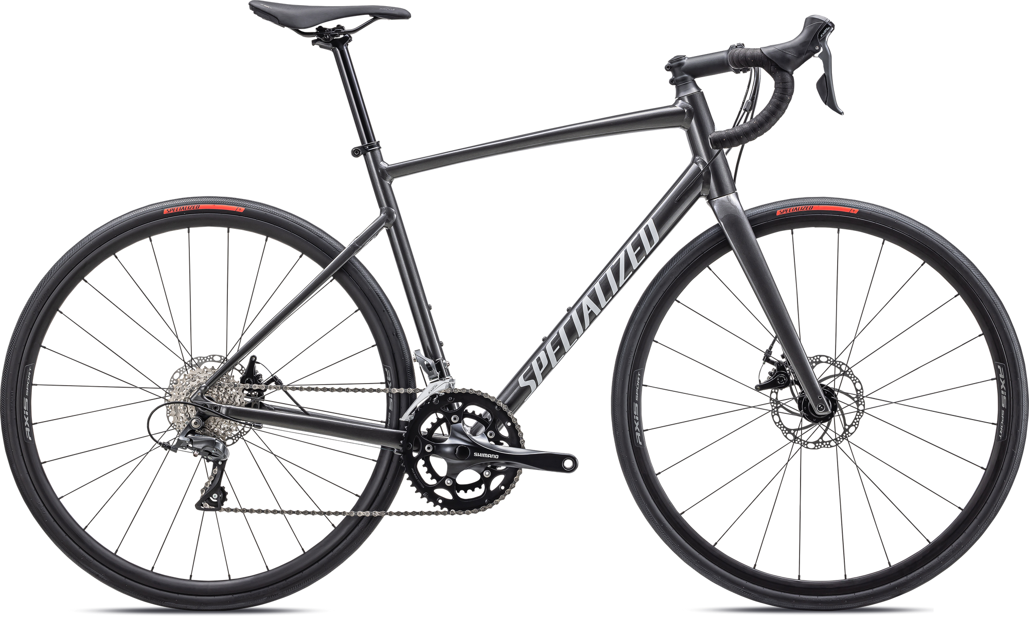 Specialized Allez - Shimano Claris - Gloss Smoke / White / Silver Dust
