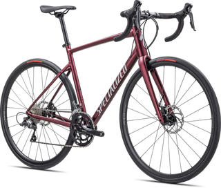 Specialized Allez - Shimano Claris - Satin Maroon / Silver Dust / Flo Red