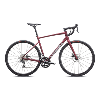 Specialized Allez - Shimano Claris - Satin Maroon / Silver Dust / Flo Red