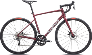 Specialized Allez - Shimano Claris - Satin Maroon / Silver Dust / Flo Red