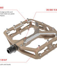 Leatt All Mtn 6.0 Flat Narrow 100mm Frost Pedal - Bronze