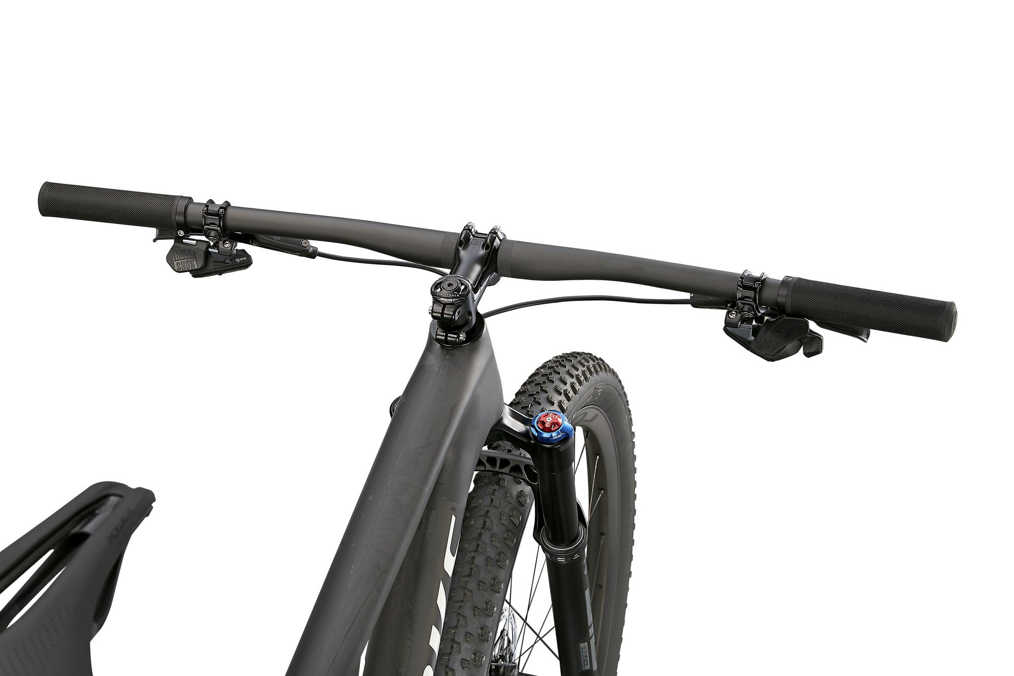 Specialized S-Works Epic - Satin Carbon / Color Run Blue Murano Pearl / Gloss Chrome Foil Logos