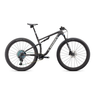 Specialized S-Works Epic - Satin Carbon / Color Run Blue Murano Pearl / Gloss Chrome Foil Logos