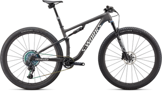 Specialized S-Works Epic - Satin Carbon / Color Run Blue Murano Pearl / Gloss Chrome Foil Logos