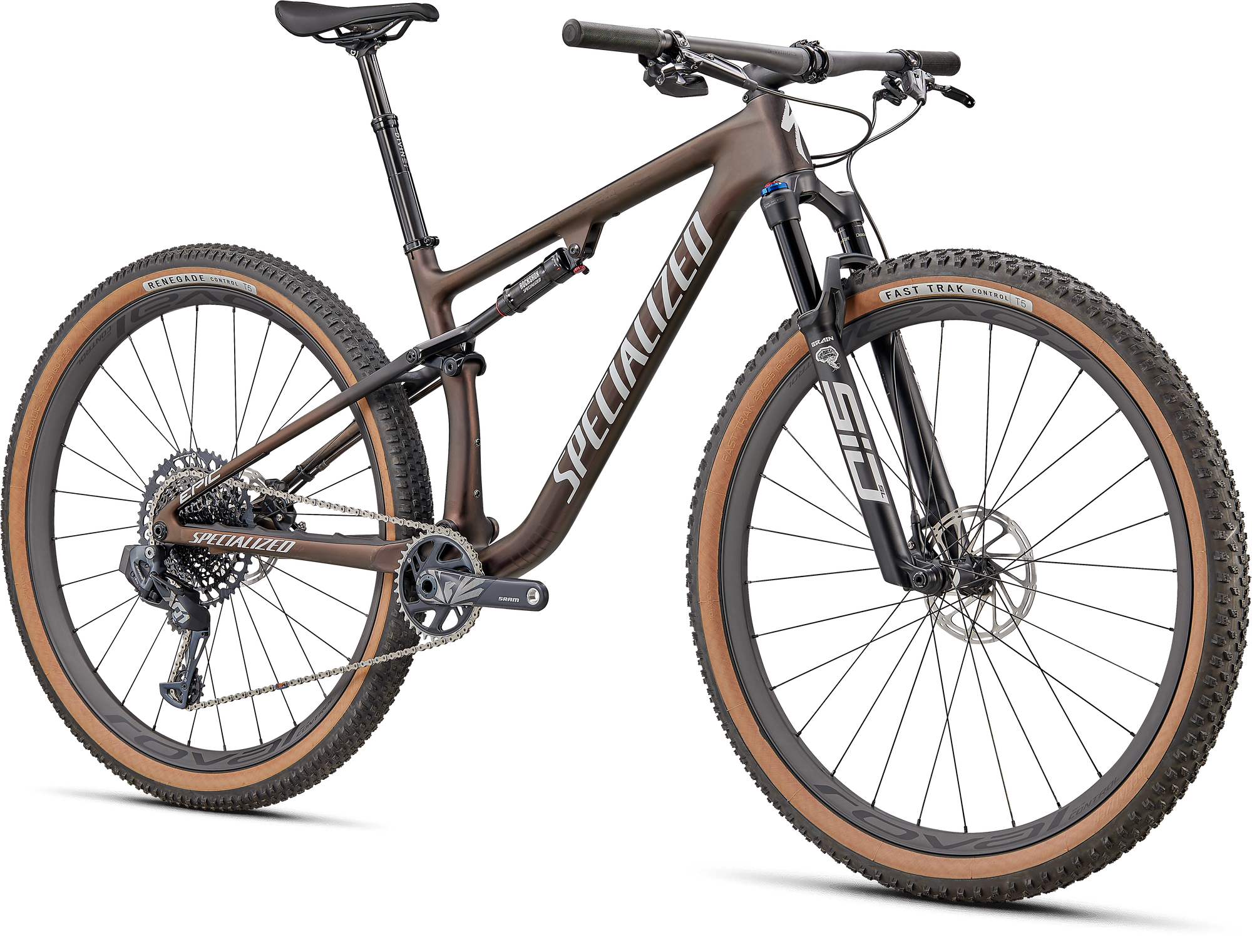 Specialized Epic Pro - Satin Carbon / Red-Gold Chameleon Tint / White