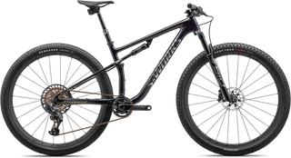 Specialized S-Works Epic - SRAM XX1 AXS, RockShox Ultimate BRAIN - Gloss Purple Tint Fades Over Carbon / Chrome