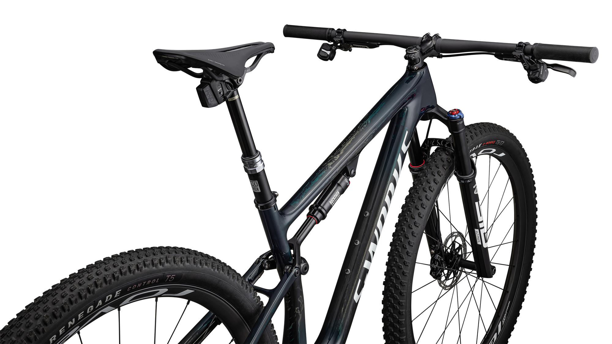Specialized S-Works Epic LTD - Gloss Teal Tint Fades/ Metallic White Silver