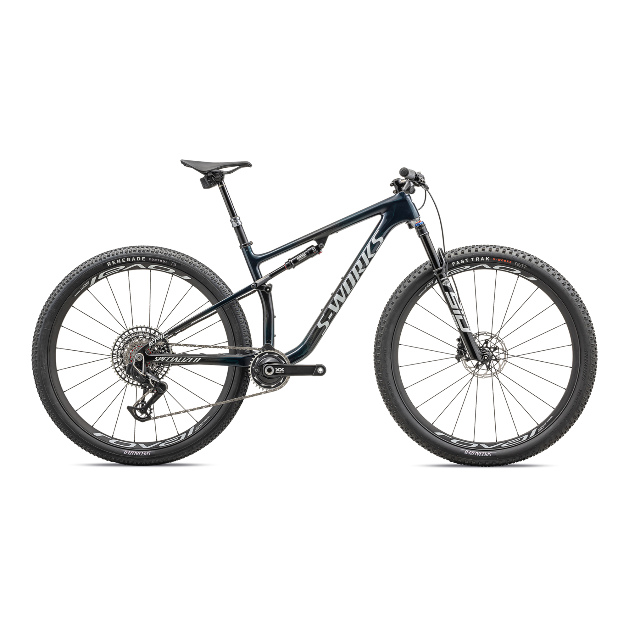 Specialized S-Works Epic LTD - Gloss Teal Tint Fades/ Metallic White Silver
