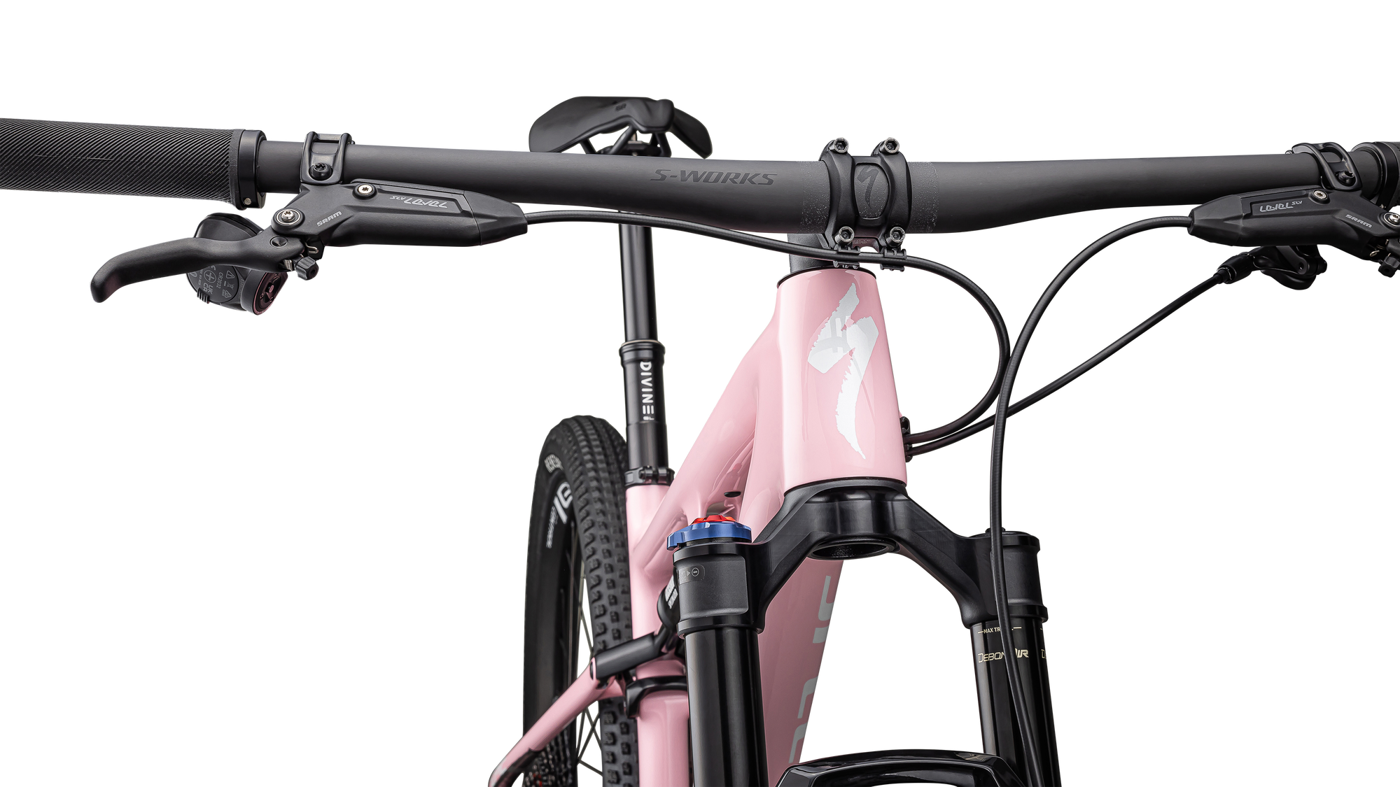 Specialized Epic Pro LTD - SRAM XO, RockShox Ultimate BRAIN - Gloss Desert Rose / Metallic White Silver