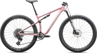 Specialized Epic Pro LTD - SRAM XO, RockShox Ultimate BRAIN - Gloss Desert Rose / Metallic White Silver