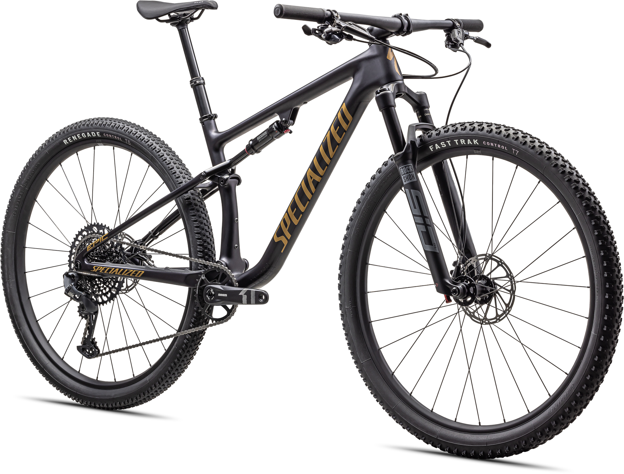 Specialized Epic Comp - SRAM GX Eagle, RockShox SID SL/BRAIN - Gloss Midnight Shadow / Harvest Gold Metallic
