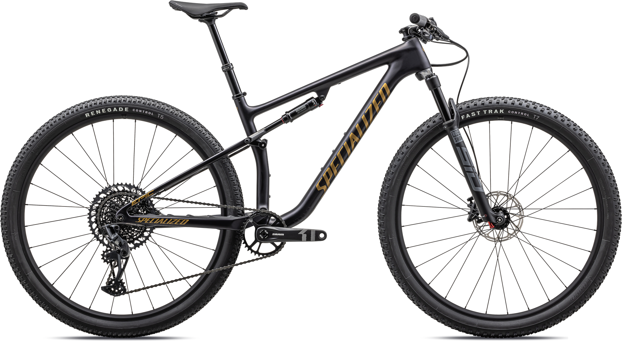 Specialized Epic Comp - SRAM GX Eagle, RockShox SID SL/BRAIN - Gloss Midnight Shadow / Harvest Gold Metallic