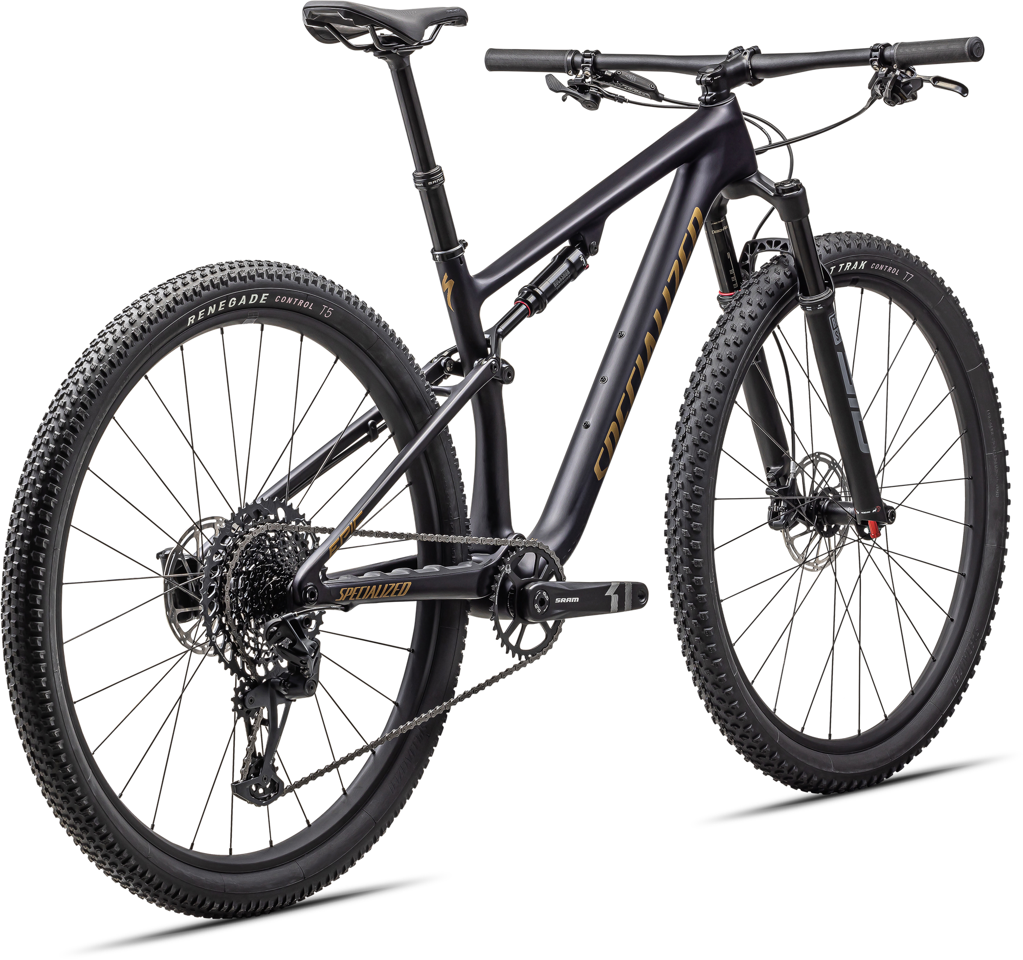 Specialized Epic Comp - SRAM GX Eagle, RockShox SID SL/BRAIN - Gloss Midnight Shadow / Harvest Gold Metallic