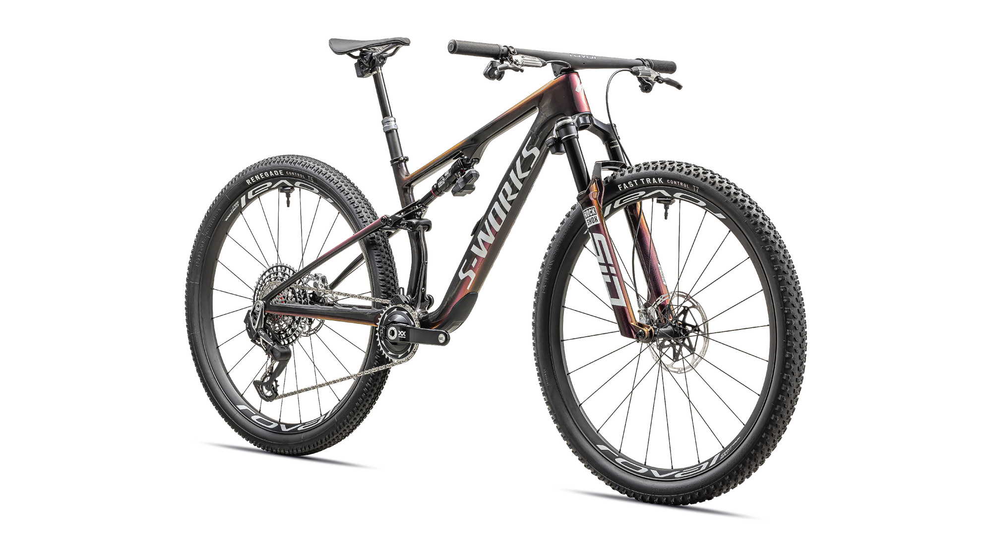 Specialized S-Works Epic 8 - SRAM XX SL AXS, RockShox Ultimate Flight Attendant - Gloss Carbon/Metallic Vivid Pink/Viavi Magenta Gold/Metallic Midnight Shadow/White
