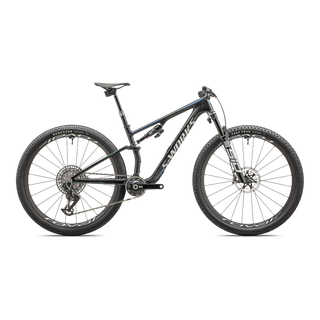Specialized S-Works Epic 8 - SRAM XX SL AXS, RockShox Ultimate Flight Attendant - Gloss Carbon/Astral Blue/Electric Green/Cyan Edge Fade/Metallic White Silver