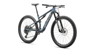 Specialized Epic 8 Pro - SRAM X0 AXS, RockShox Ultimate - Satin Carbon / Metallic Sapphire / Metallic White Silver