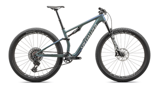 Specialized Epic 8 Pro - SRAM X0 AXS, RockShox Ultimate - Satin Carbon / Metallic Sapphire / Metallic White Silver