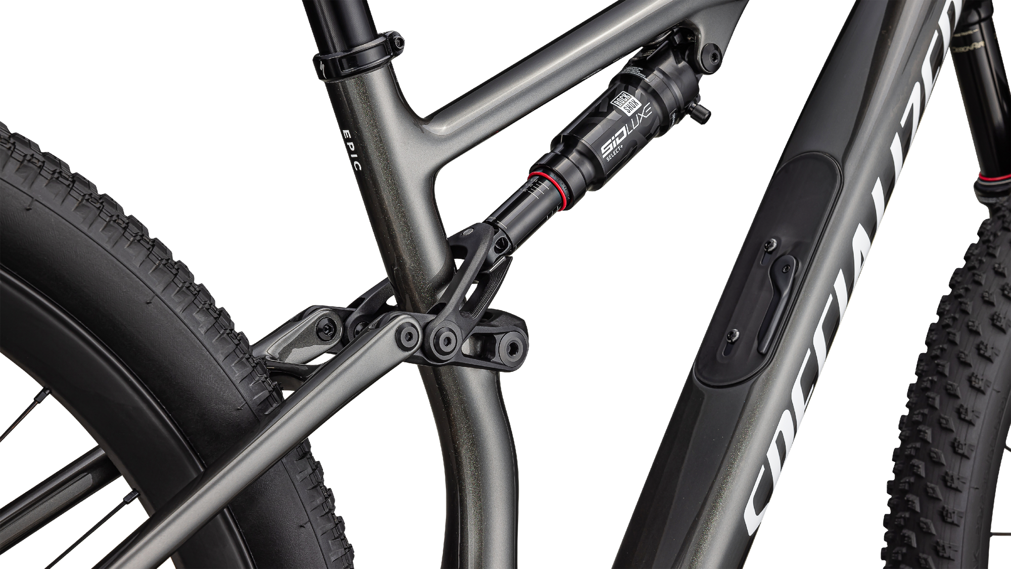 Specialized Epic 8 Expert - SRAM GX AXS, RockShox Select+ - Gloss Carbon/Black Pearl White