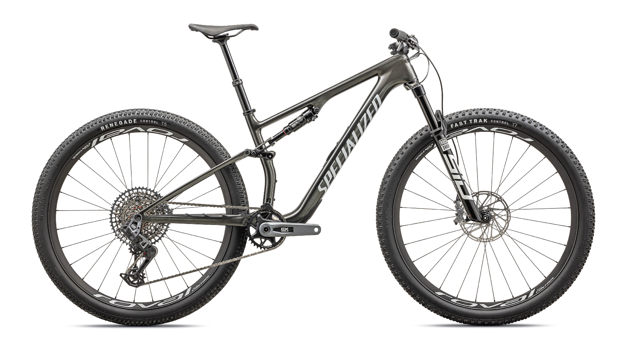 Specialized Epic 8 Expert - SRAM GX AXS, RockShox Select+ - Gloss Carbon/Black Pearl White