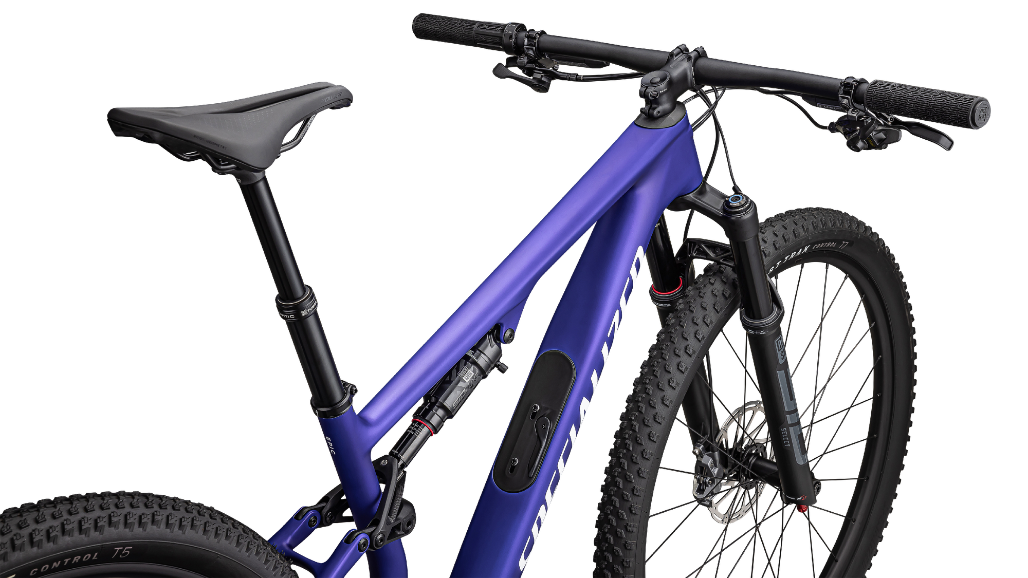 Specialized Epic 8 Comp - SRAM GX Eagle, RockShox Select - Satin Metallic/Sapphire White