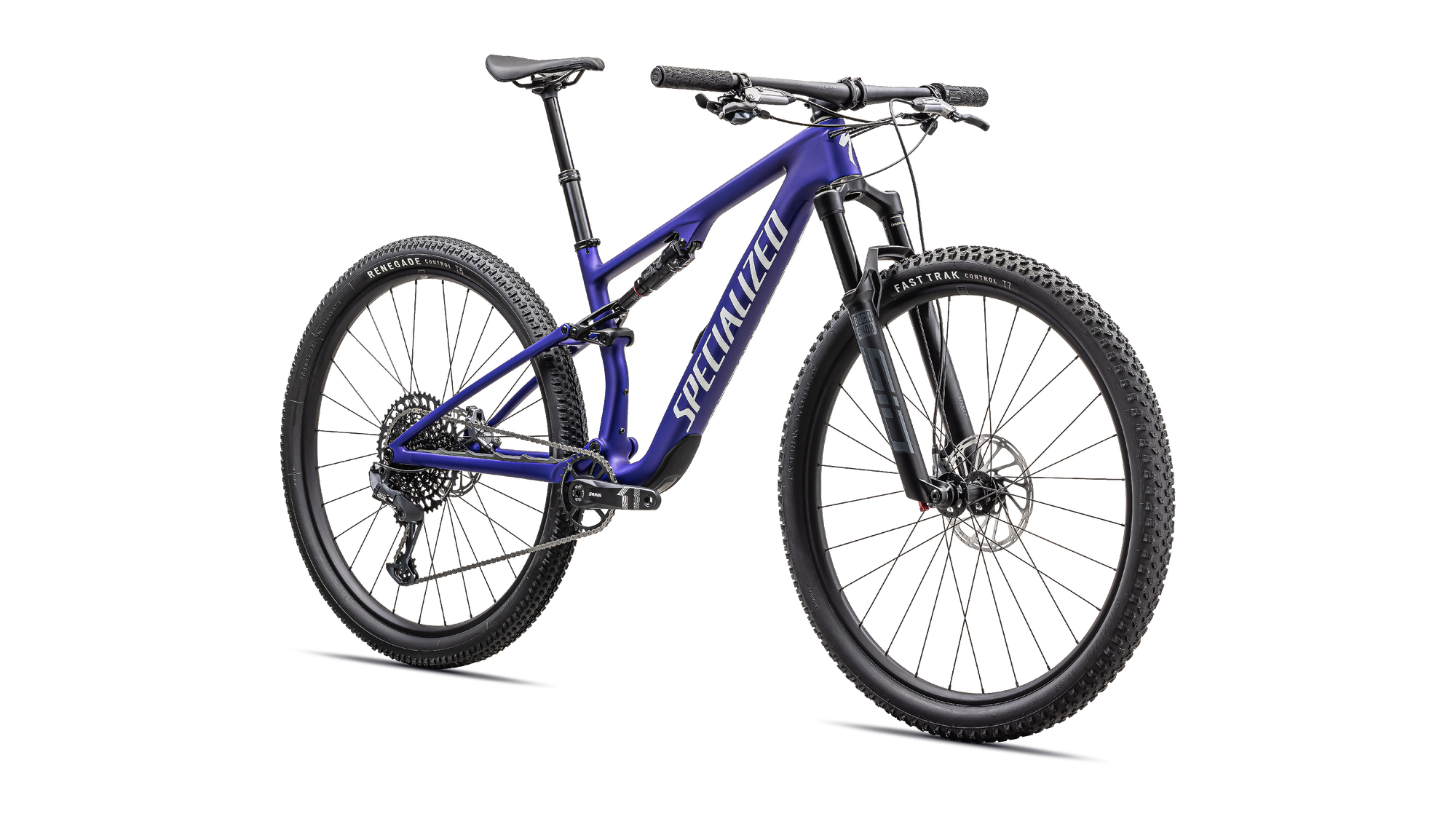Specialized Epic 8 Comp - SRAM GX Eagle, RockShox Select - Satin Metallic/Sapphire White