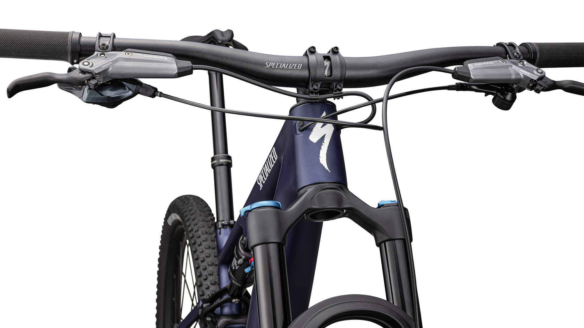 Specialized Epic 8 EVO Comp - SRAM GX Eagle, FOX Performance - Satin Blue Onyx/Dune White