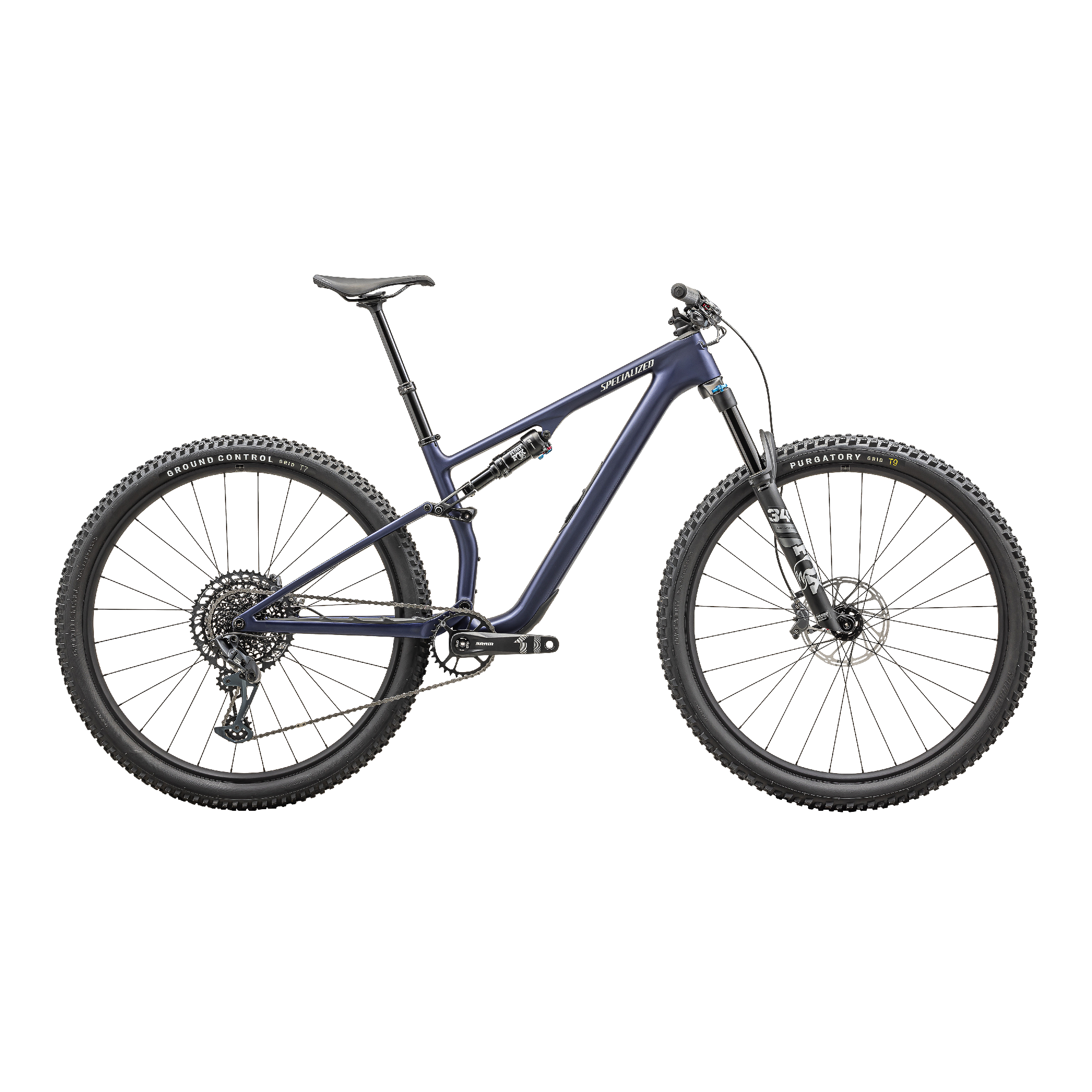Specialized Epic 8 EVO Comp - SRAM GX Eagle, FOX Performance - Satin Blue Onyx/Dune White