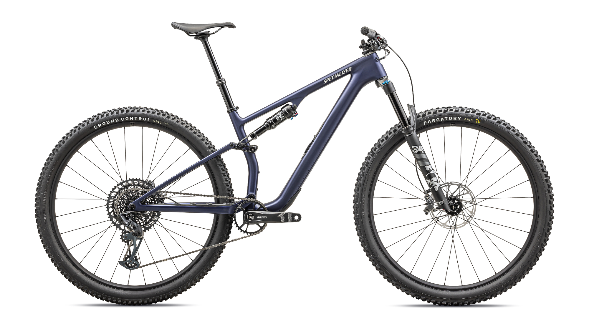 Specialized Epic 8 EVO Comp - SRAM GX Eagle, FOX Performance - Satin Blue Onyx/Dune White