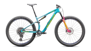 Specialized Epic 8 Pro - SRAM X0 AXS, RockShox Ultimate - Gloss Lagoon Blue / Liquid Metal / Yellow