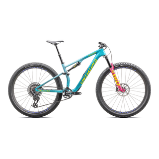 Specialized Epic 8 Pro - SRAM X0 AXS, RockShox Ultimate - Gloss Lagoon Blue / Liquid Metal / Yellow
