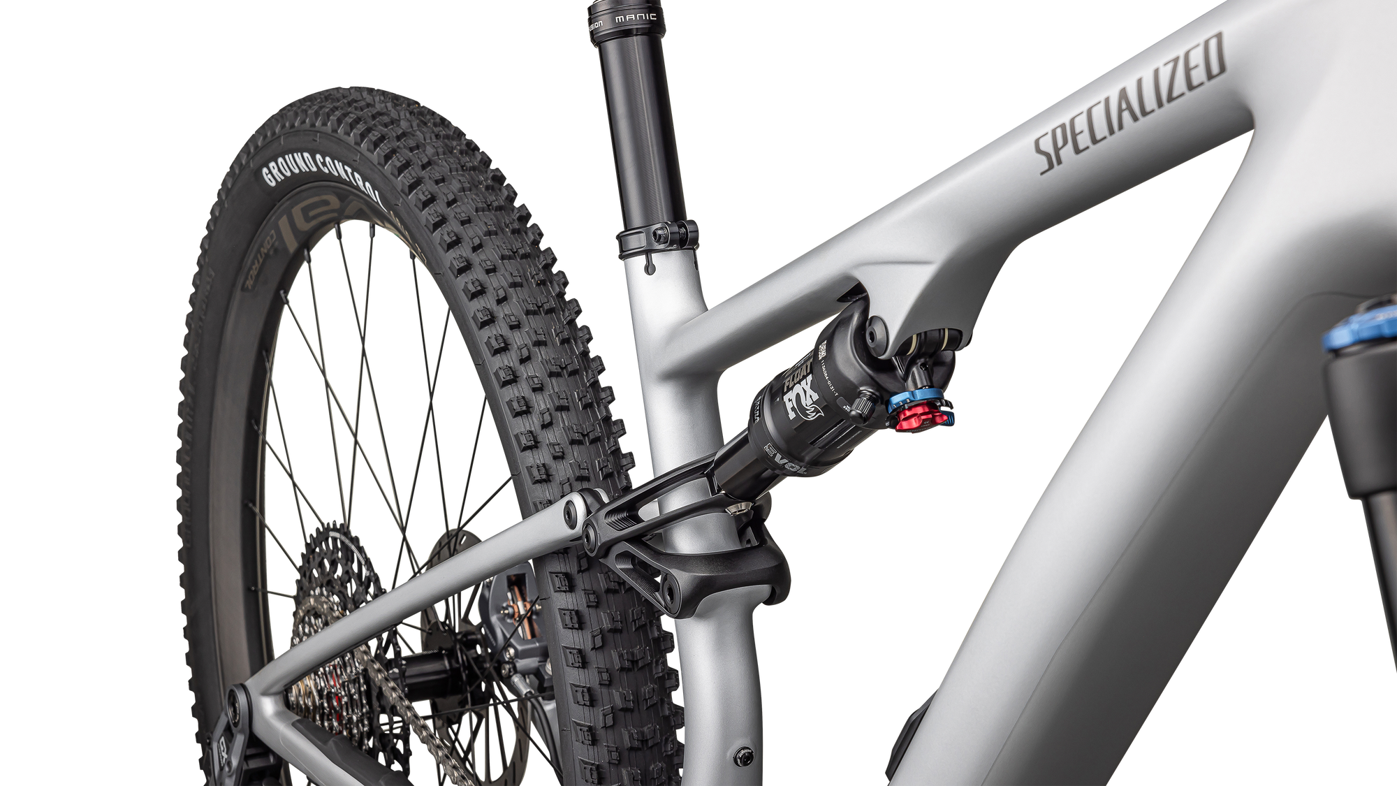 Specialized Epic 8 EVO Expert - SRAM GX AXS, FOX Performance Elite - Satin Silver Dust / Gunmetal