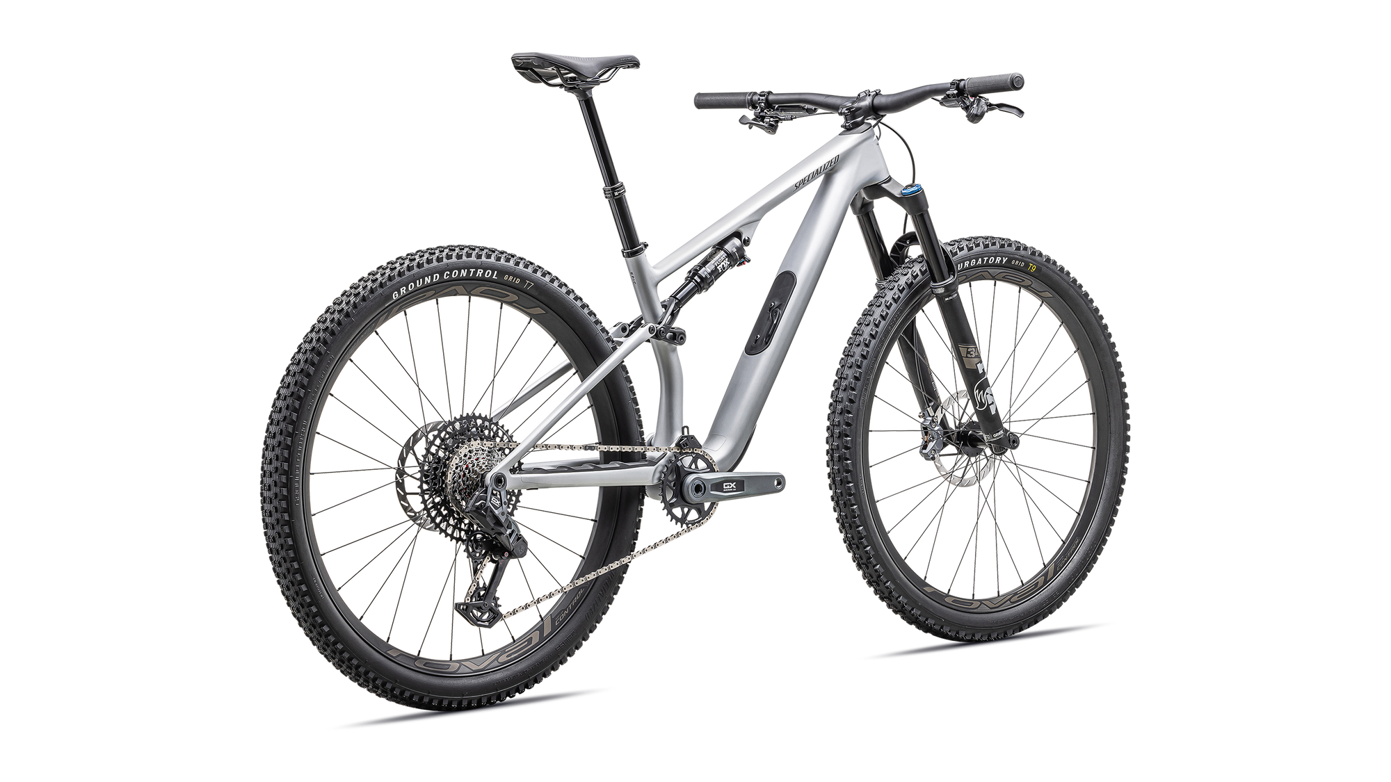 Specialized Epic 8 EVO Expert - SRAM GX AXS, FOX Performance Elite - Satin Silver Dust / Gunmetal